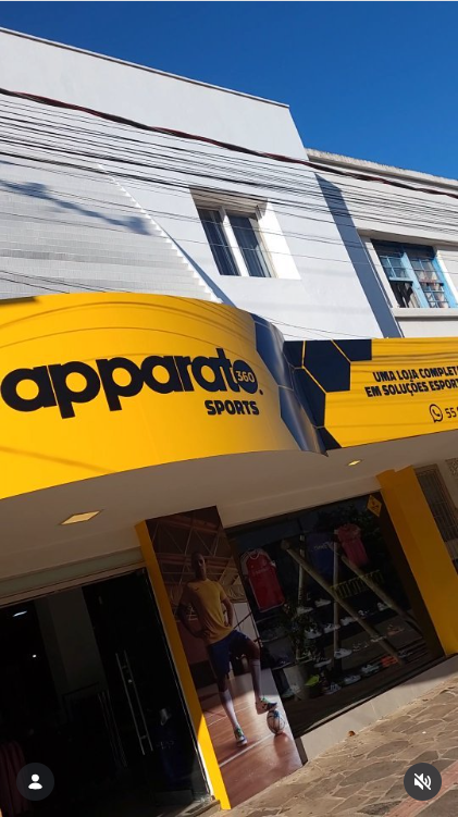 Fachada da loja Apparato360 Sports em Santo Ângelo